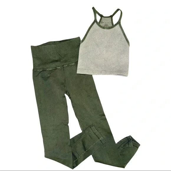 NEW Free People Movement Good Karma Leggings & Happiness Runs Top set - Picture 7 of 8